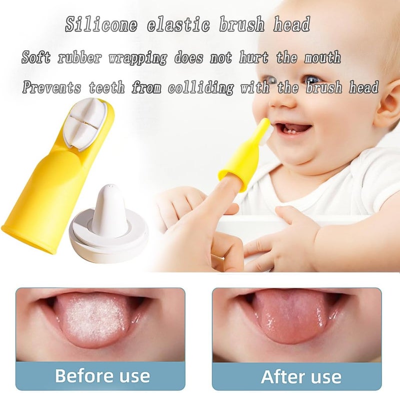 FOREVIVE Finger Toothbrush for Toddlers 1-3,Finger Toddler Toothbrush Age 2-4,Newborns Silicone Toothbrushes,Soft Infant Oral Cleaner with Travel Storage Case, 2 Pcs - Image 4